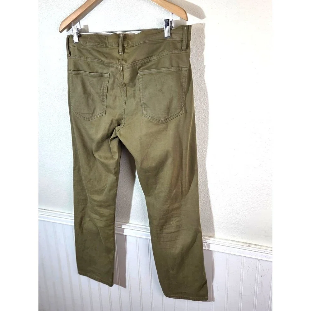 Banana Republic Slim Fit Pants 32x34 Khaki Stretch Chinos Men Distressed Knee